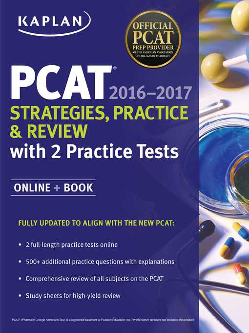 Cover image for Kaplan PCAT 2016-2017 Strategies, Practice, and Review with 2 Practice Tests